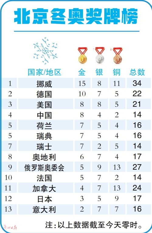 冬奥会最新奖牌榜，荣耀与梦想的角逐舞台