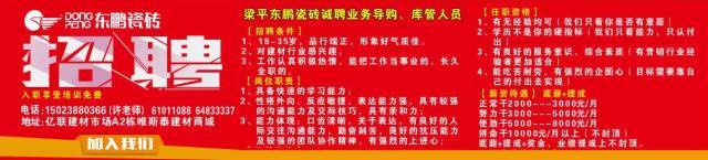 梁平最新招聘信息汇总