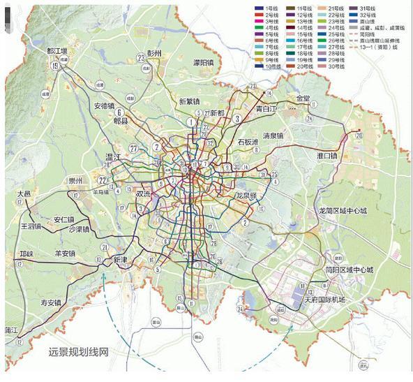 成都地铁最新规划图，塑造未来城市交通新篇章