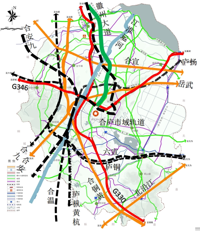 庐江县道路最新规划图，构建现代化交通网络新篇章